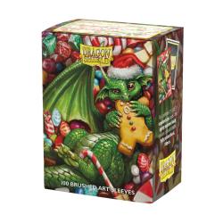 Dragon Shield Sleeves Brushed Art Christmas 2024 100ct
