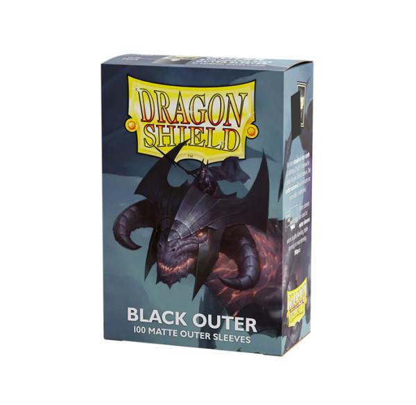 Dragon Shield Sleeves Black Outer Matte 100ct
