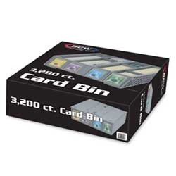 3,200CT Collectible Plastic Card Bin Gray - LIMIT 2