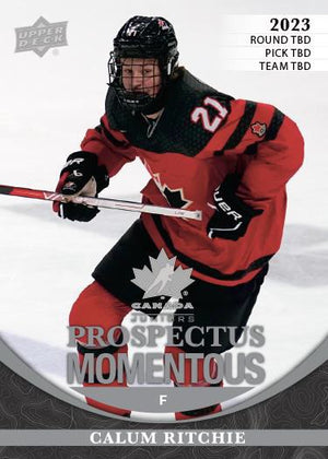 22/23 Upper Deck Team Canada Juniors Hockey
