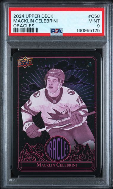PSA 9 MACKLIN CELEBRINI PINK ORACLES #0-58 SP RC ROOKIE (Cabinet)