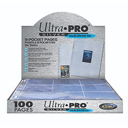 Ultra Pro Pages 9 Pocket Silver 100ct