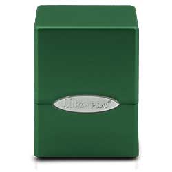 Deck Box Satin Cube Forest Green