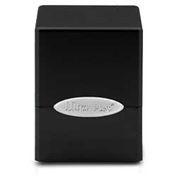Deck Box Satin Cube Jet Black