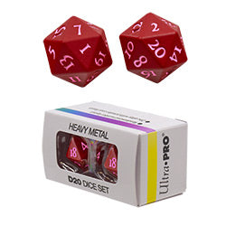Heavy Metal 2 D20 Vivid Red Dice Set