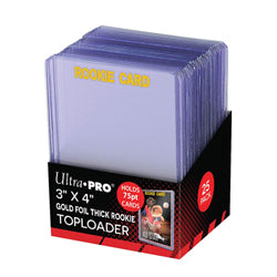 Toploads 3" x 4" Rookie Gold  75pt  Limit 8