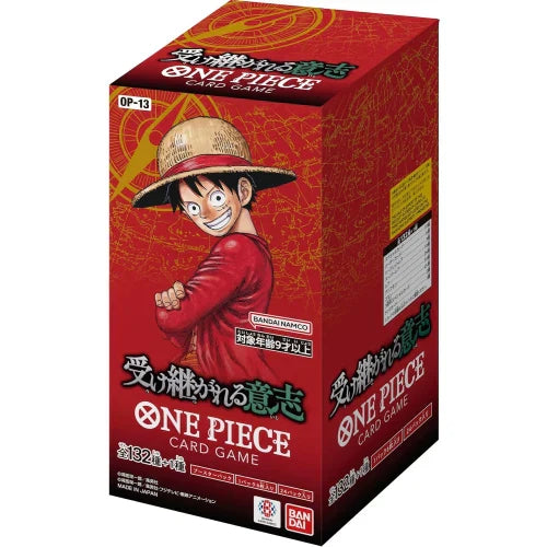 OP-13 Carrying on His Will Booster Box Japanese One Piece Card