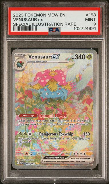 PSA 9 Venusaur #198 S&V 151 (Cabinet)