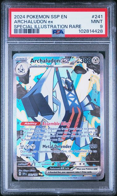 PSA 9 Archaludon #241 SIR Surging Sparks
