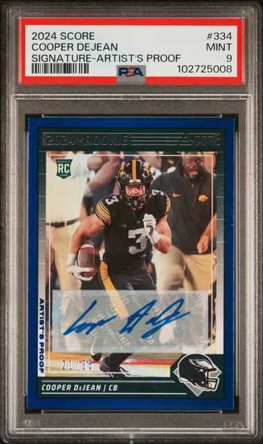 PSA 9 Cooper Dejean #334 21/35 Artist's Proof (cabinet)