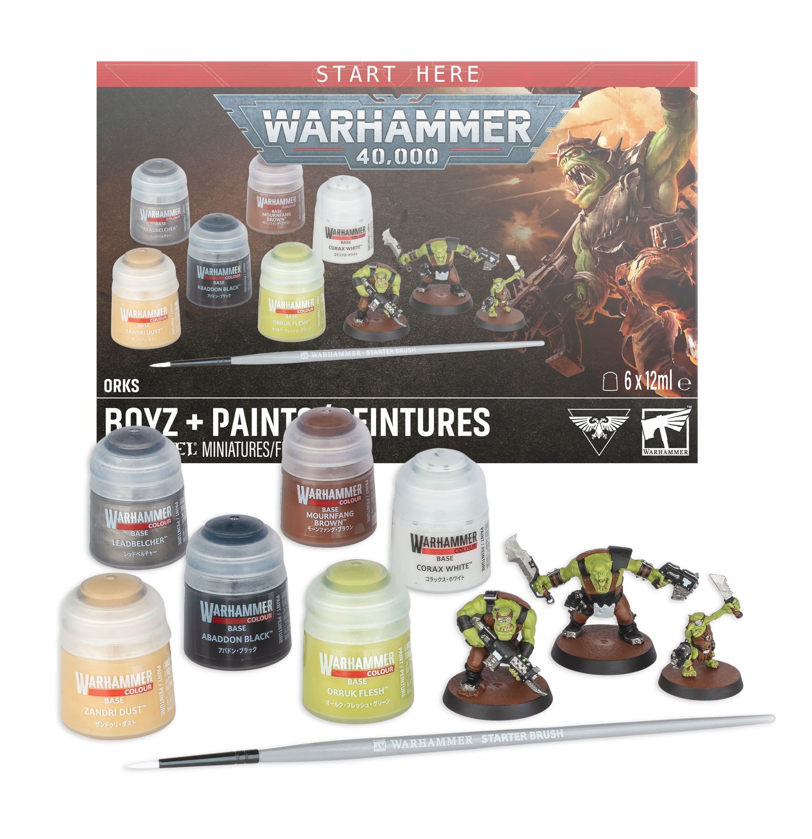 Warhammer 40,000: Orks: Boyz + Paints