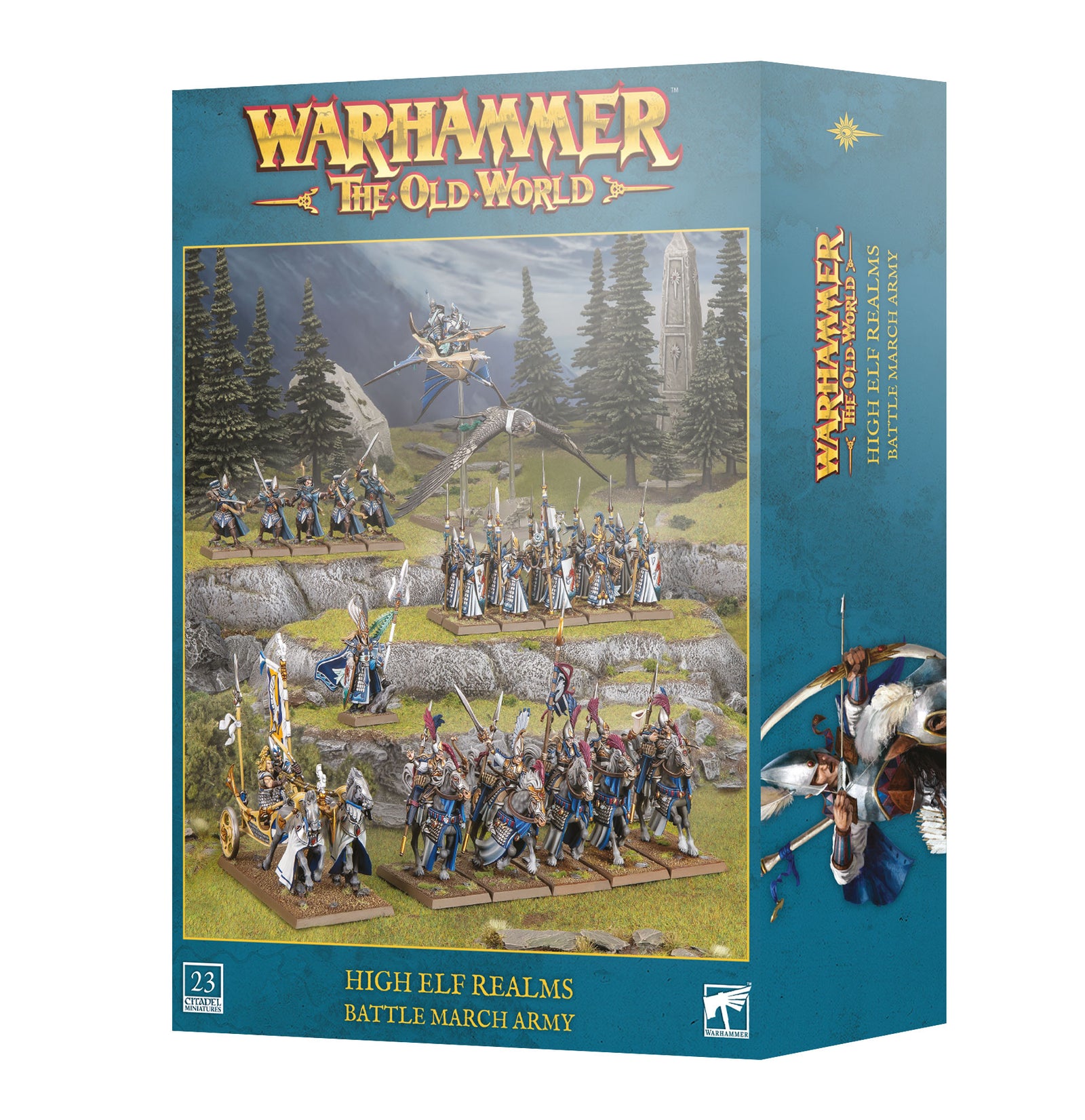 Warhammer The Old World: High Elf Realms:: Battle March Army   Releases on September 12. 2026