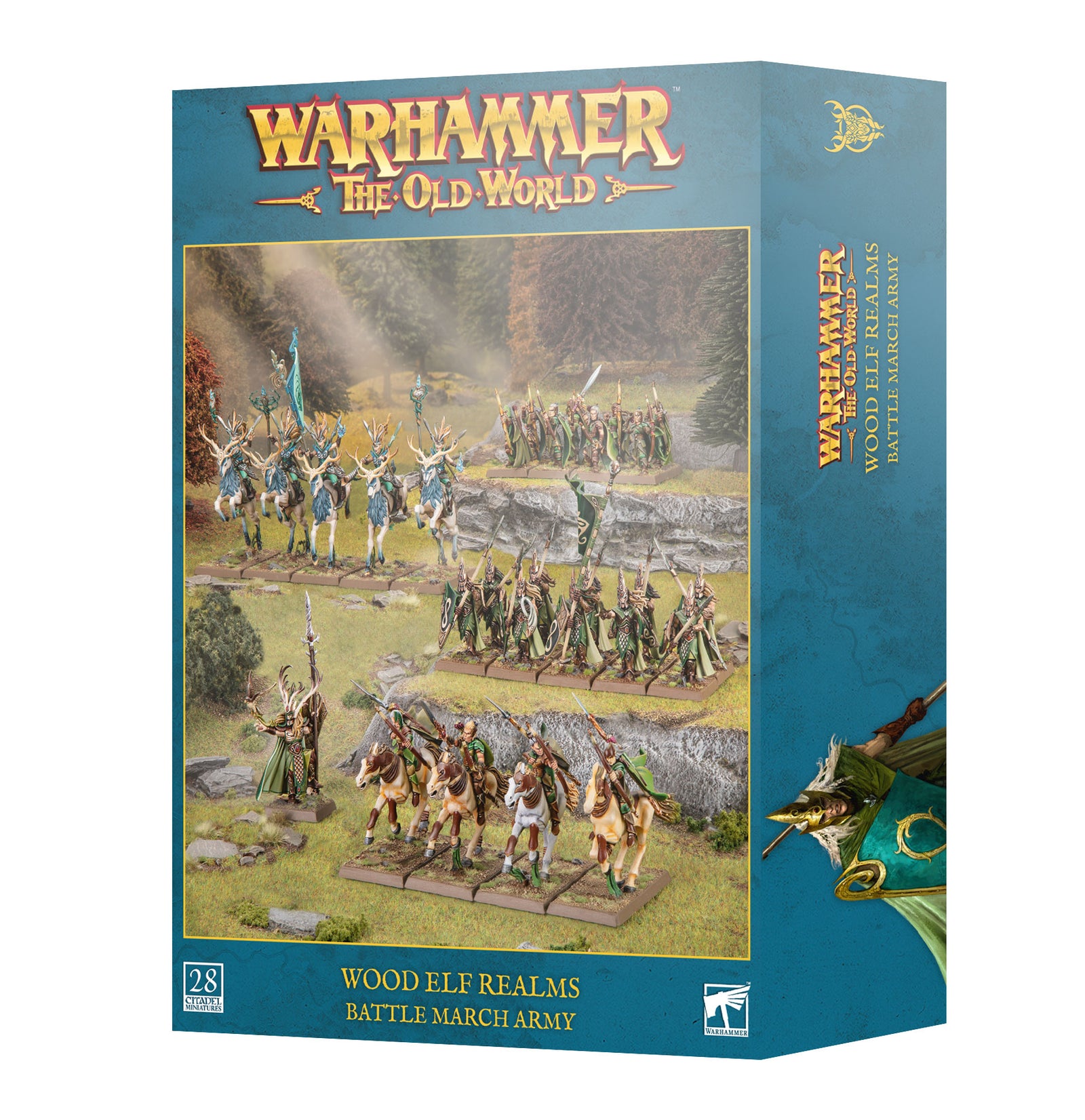 Warhammer The Old World: Wood Elf Realms:: Battle March Army   Releases on September 12. 2026