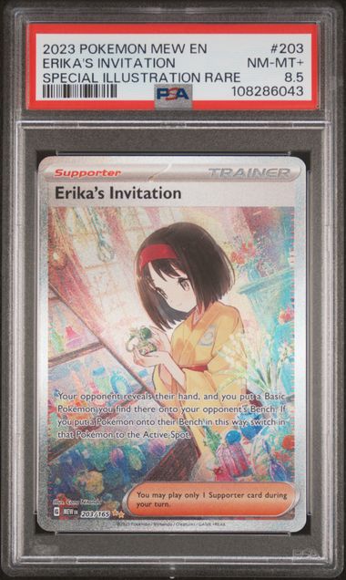 PSA 8.5 Erika's invitation #203 (Cabinet)