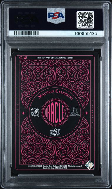 PSA 9 MACKLIN CELEBRINI PINK ORACLES #0-58 SP RC ROOKIE (Cabinet)