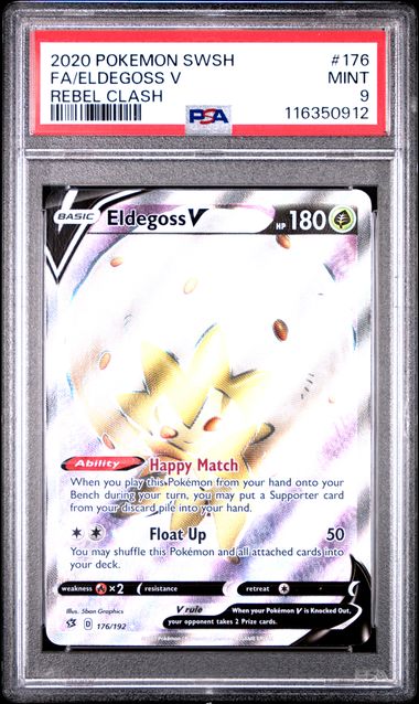 PSA 9 Eldegoss V #176 Rebel Clash