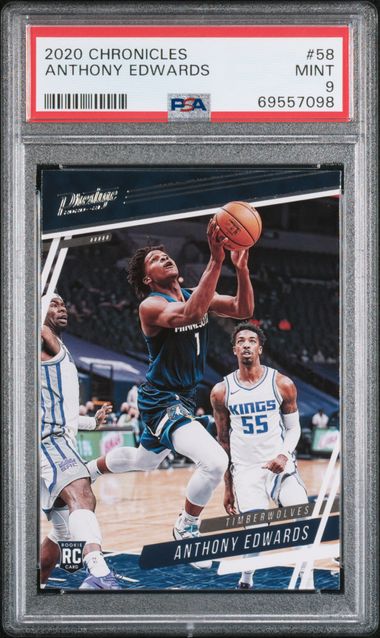 PSA 9 Anthony Edwards #58 Rookie Chronicles Prestige
