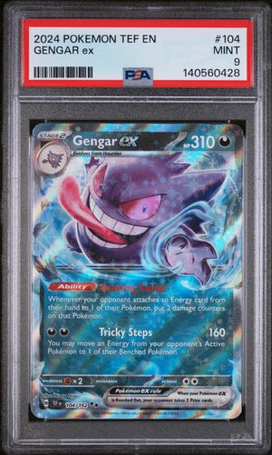 PSA 9 Gengar Ex #104 Temporal Forces