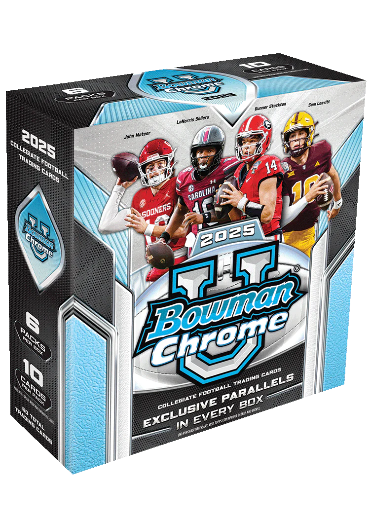 2025 Bowman Chrome University Football  Mega Box LIM 2