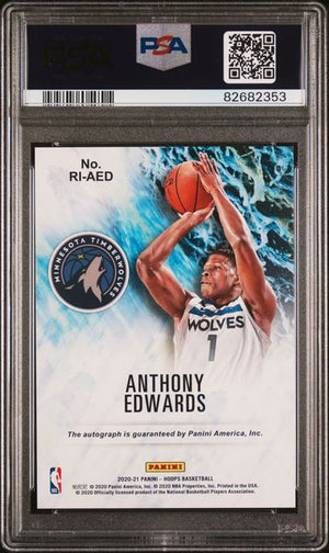 PSA 9 Anthony Edwards RI-AED Rookie Ink Auto (Cabinet)