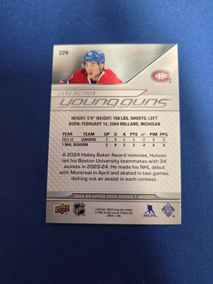 Lane Hutson #229 2024 Upper Deck (Cabinet-NM)