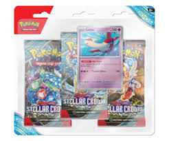 Pokémon SV07 Stellar Crown 3pk Blister-LIM 3