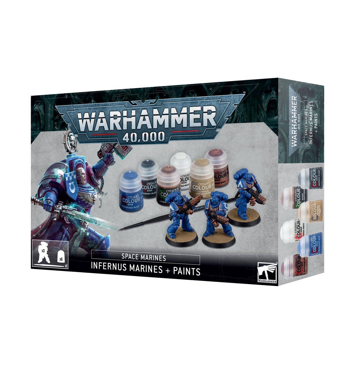 Warhammer 40,000: Space Marines: Infernus Marines + Paints
