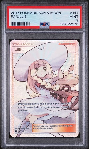 PSA 9 Lillie Sun & Moon #147 (Cabinet)