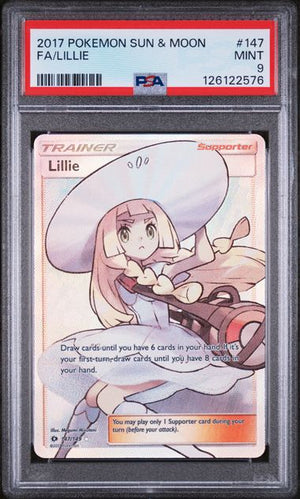 PSA 9 Lillie Sun & Moon #147 (Cabinet)