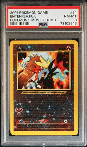 PSA 8 Entei #34 Movie Promo (Cabinet)