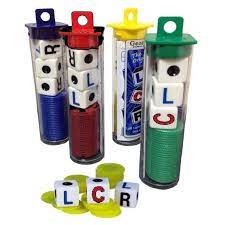 LCR Left Center Right - Dice Game (in Tube)