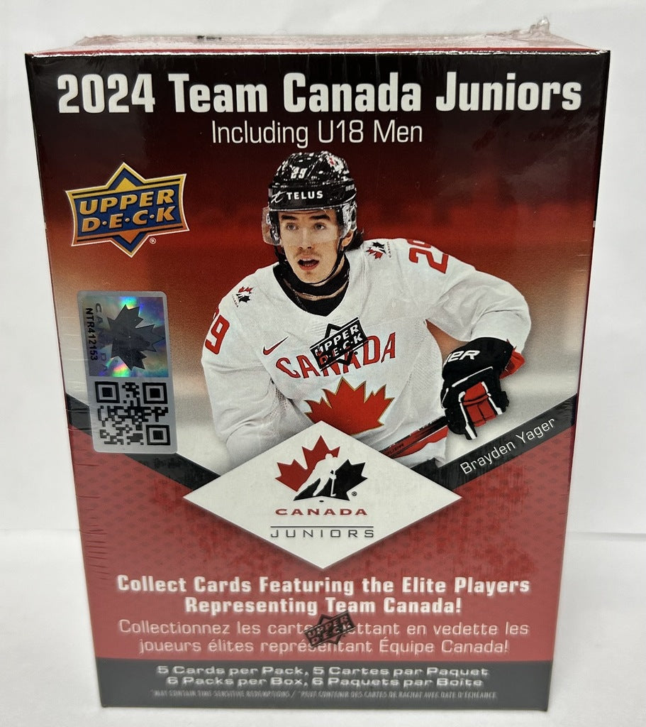 23/24 Upper Deck Team Canada Juniors Hockey Blaster
