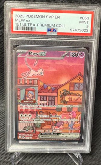 2023 151 Ultra-Premium collection Mew Ex #53 MT PSA 9 (cabinet)