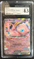 Pokemon Mew ex 151/165 Holo Ultra Rare Scarlet & Violet 151 CGC 8.5(Cabinet)