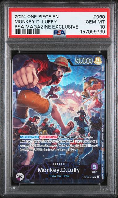PSA 10 Monkey.D.Luffy #60 PSA Magazine Exclusive (Cabinet)