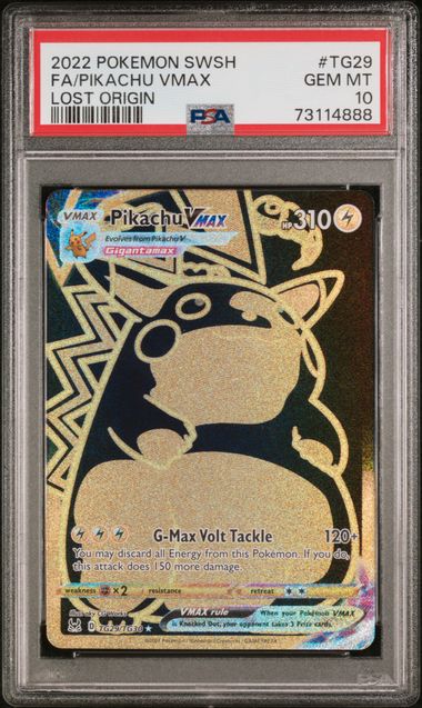 Pikachu VMAX PSA 10 (TG29)/30 Ultra Rare Holofoil (Cabinet)