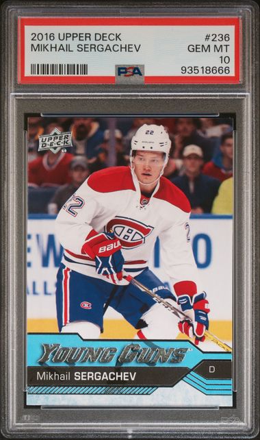 PSA 10 Mikhail Sergachev #236 Young Guns