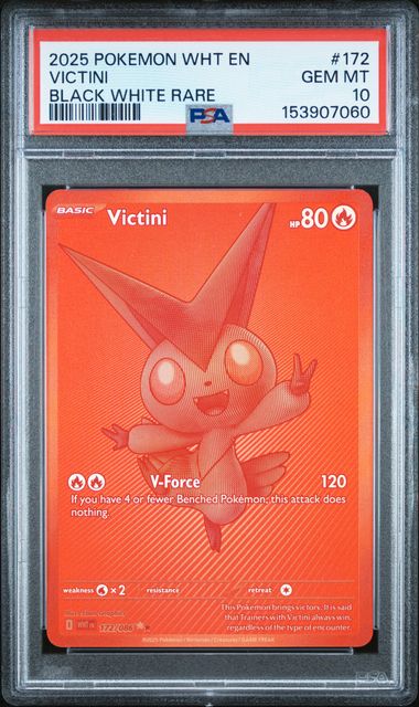 PSA 10 Victini White Flare #172 BWR (Cabinet)
