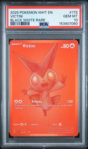 PSA 10 Victini White Flare #172 BWR (Cabinet)