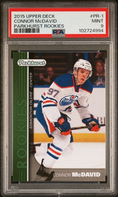 PSA 9 Connor Mcdavid #PR-1 Parkhurst Rookies (Cabinet)
