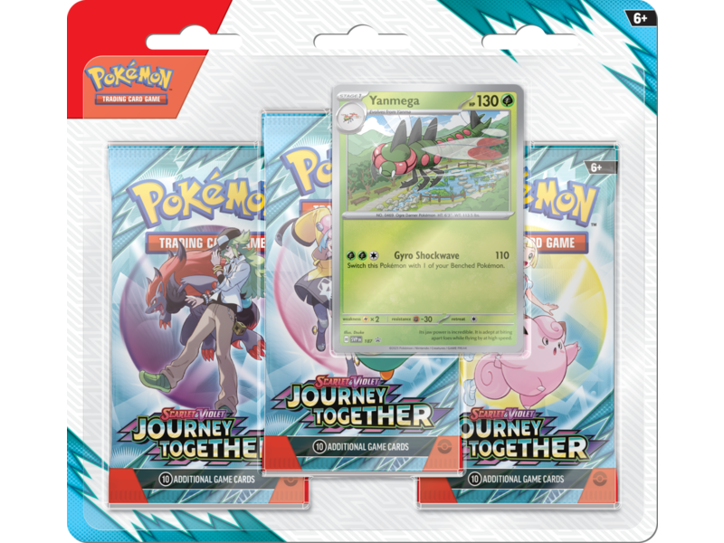 Pokémon SV09 Journey Together 3Pk Blister  - Scrafty