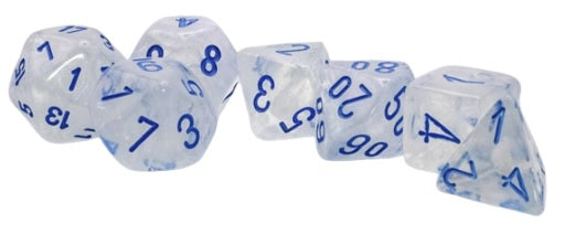 Borealis 7 Die Set Mega-Hedrals  Icicle/Light Blue Luminary