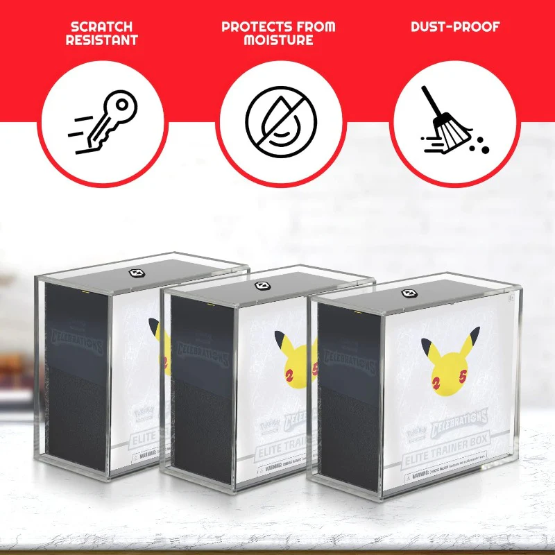 Pokemon Elite Trainer Box w/ Sliding Lid Anti-UV - Acrylic Protector