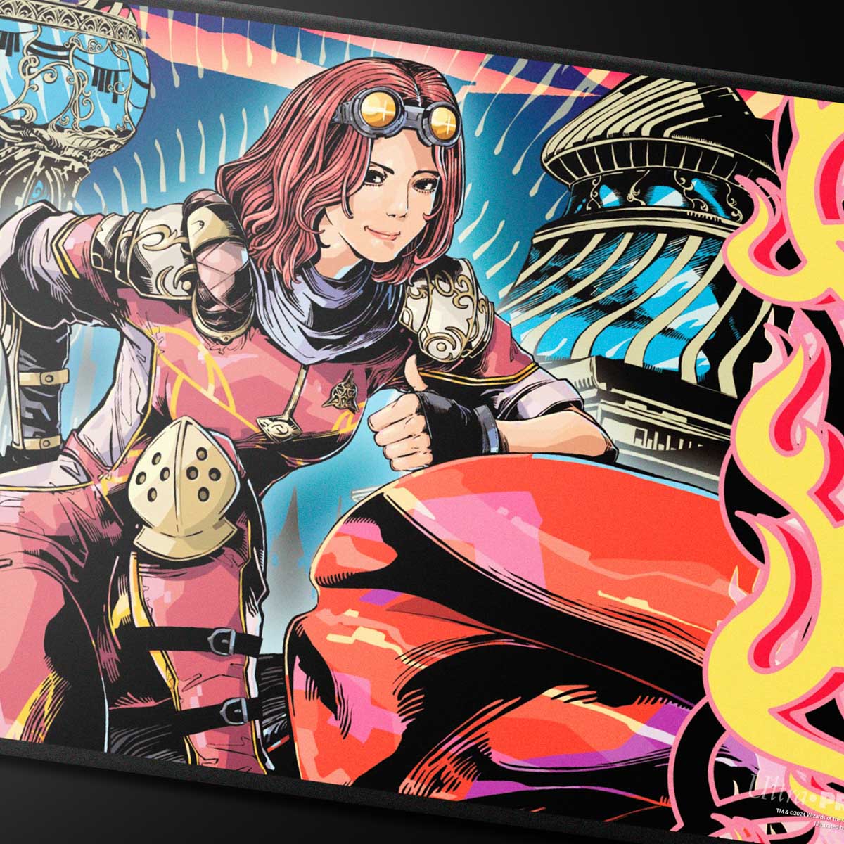 UP Playmat MTG 2025 Multiplanar Race Set Black Stitched Variant Art PW