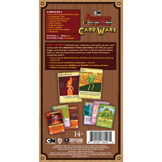 Adventure Time Card Wars Collector's Pack Flame Princess Vs Fern