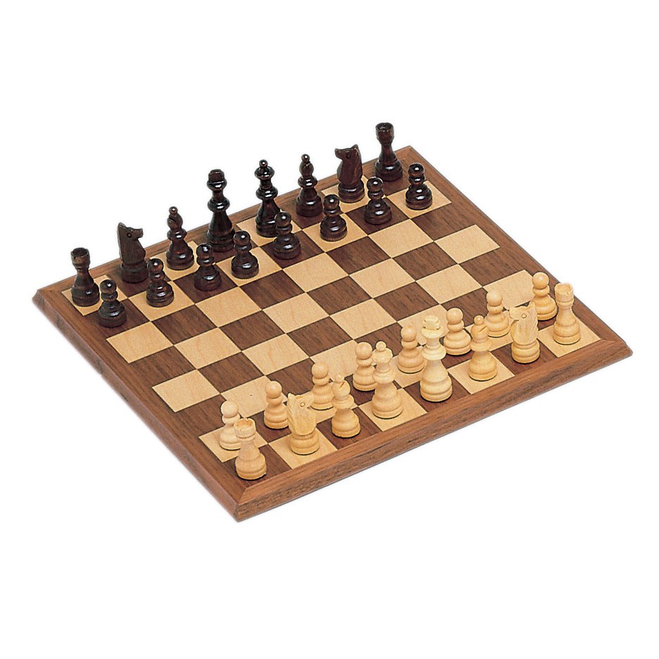 Chess Set 12" Walnut Wood Staunton