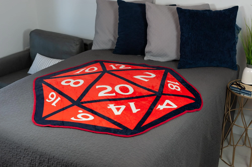 DND Fleece Throw Blanket D20 52x48