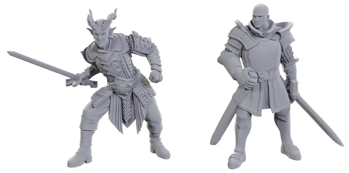 DND Unpainted Minis Special Edition Baldur's Gate 3 -Ulder Ravengard & Zevlor