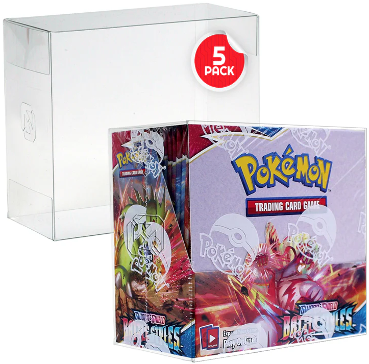 ER Display Pokémon Booster Large Box PET Protector Soft Crease 5Pk