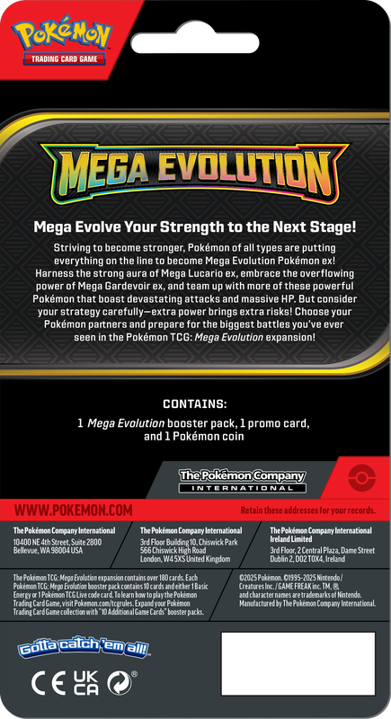 Pokemon ME01 Mega Evolution Drifblim - Checklane Blister Limit 4